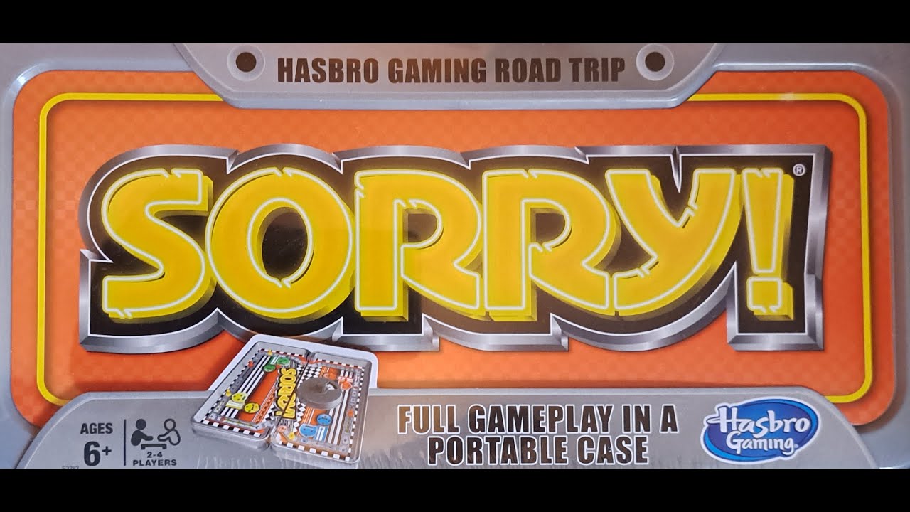 Hasbro Gaming Road Trip Sorry Board Game (2017, Hasbro) -- What's Inside