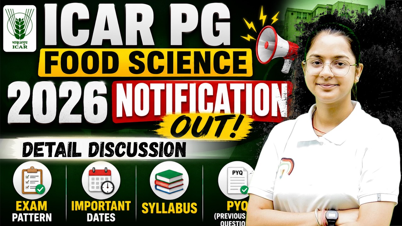 ICAR JRF Food Science 2026 Notification Out 🔥 Exam Date | Eligibility | Syllabus | Complete Details