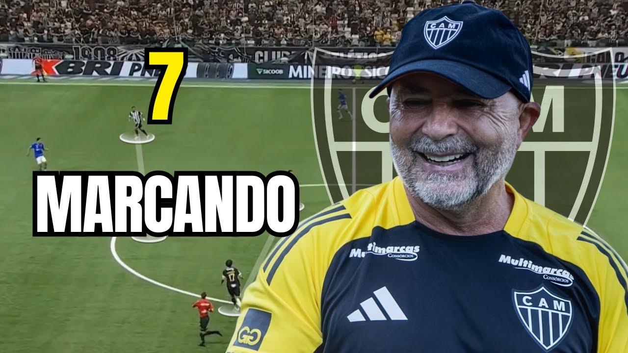 O Sistema de MARCAÇÃO + TRANSIÇÃO de Sampaoli no Galo Explicado