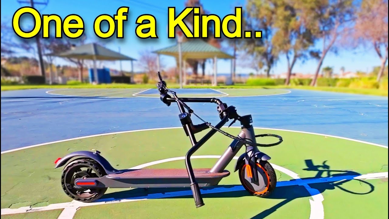 Throwing FOLDABLE BMX BARS on an ELECTRIC SCOOTER
