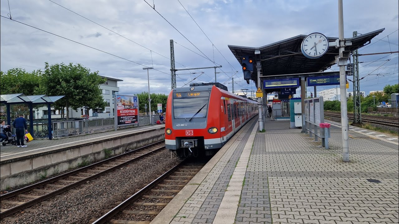 Mitfahrt in der S4 von Langen (Hess) bis Frankfurt Louisa in der BR 423