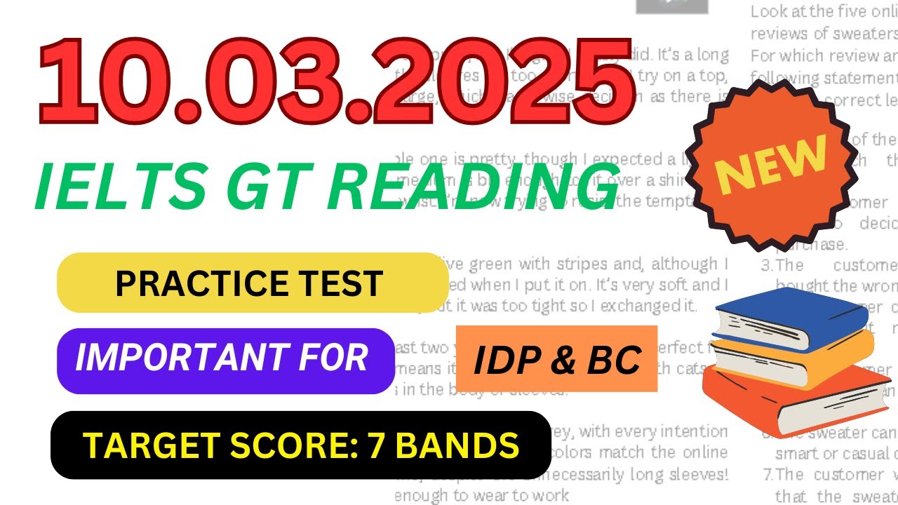 ielts reading practice test 2025 with answers | 10.03.2025