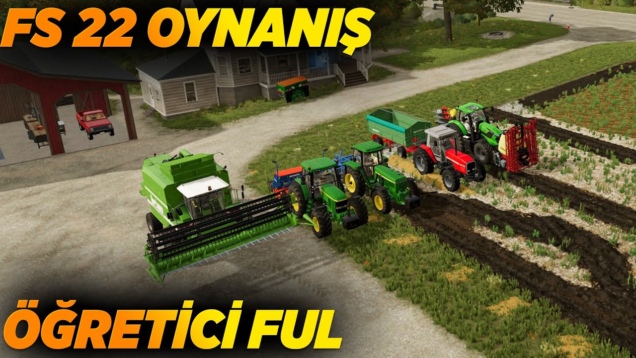 TARLA EKME İLAÇLAMA GÜBRELEME SAPAN | farming simulator 2022 öğretici oynanış | fs22 nasıl oynanır#1