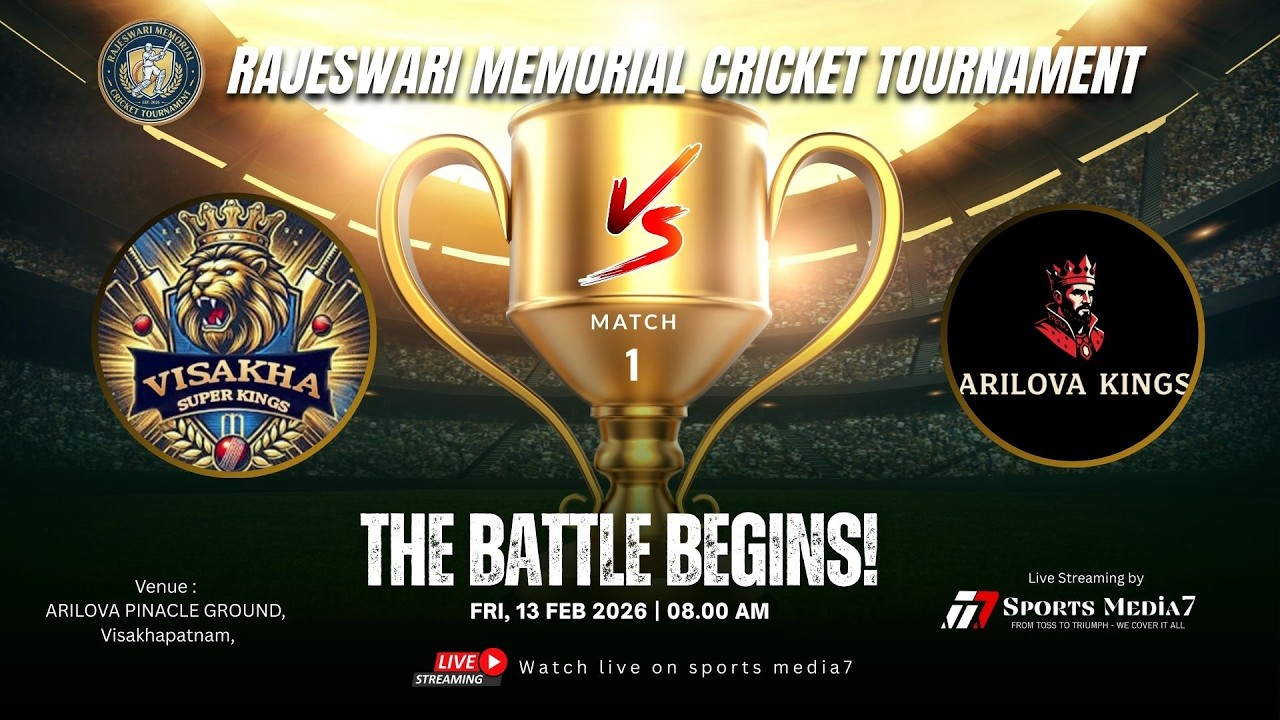 🌟 BIG MATCH: VISAKHA SUPER KINGS vs ARILOVA KINGS | RAJESWARI MEMORIAL CRICKET Special Live