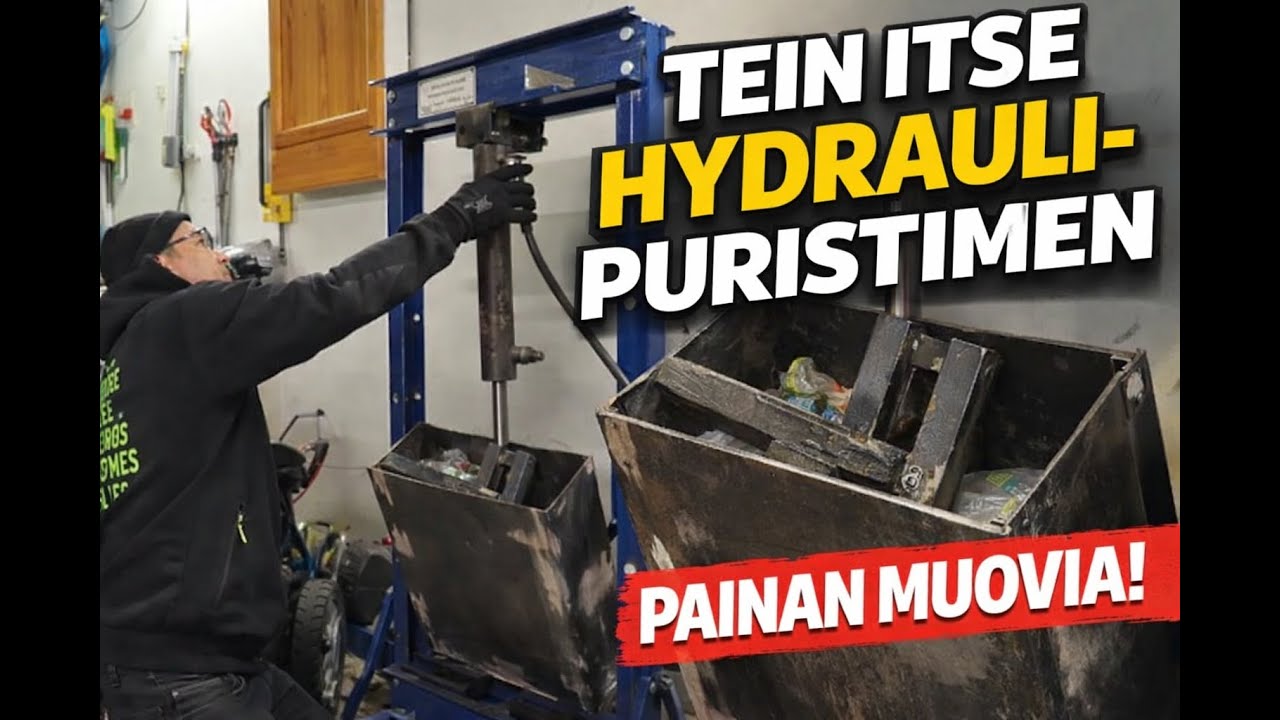 Hydrauliikkapuristin autotalliin – ihan yksinkertaisesti