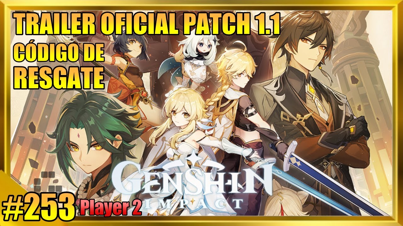 Genshin Impact Atualiza&ccedil;&atilde;o 1.1 + C&oacute;digo de Recompensa