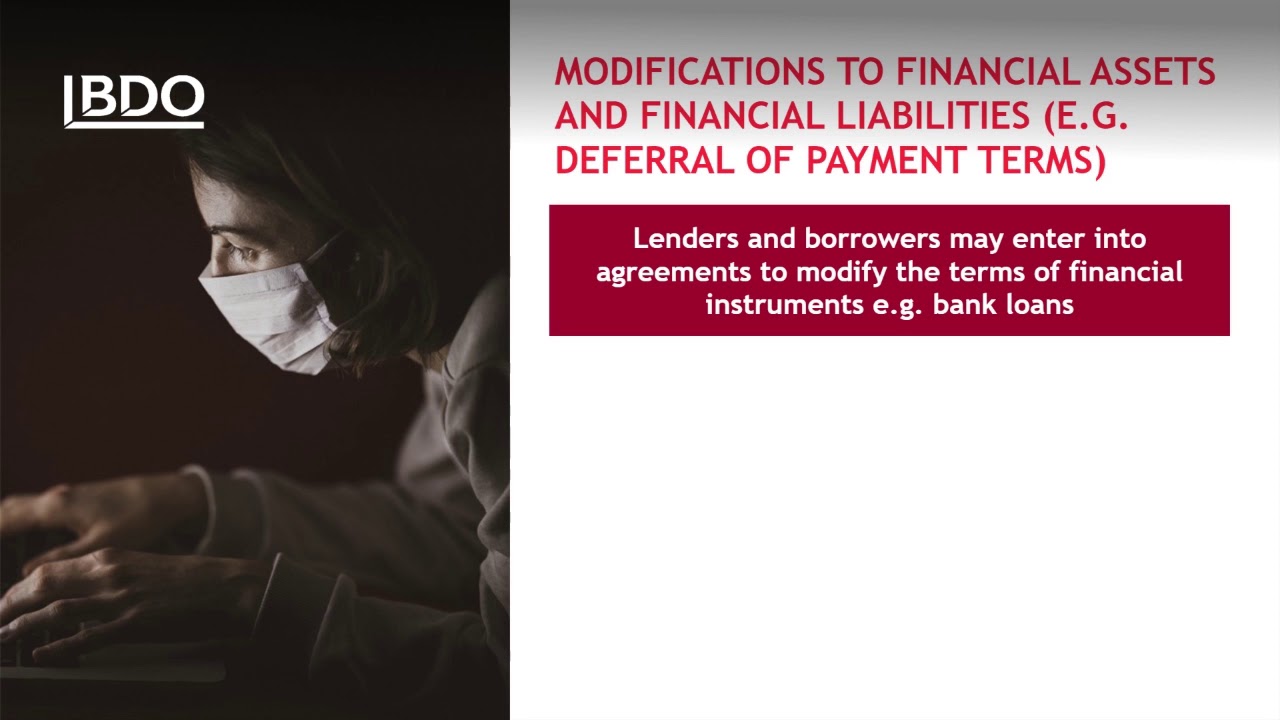 Coronavirus impacts on the accounting for financial instruments - April 2020 Accounting News