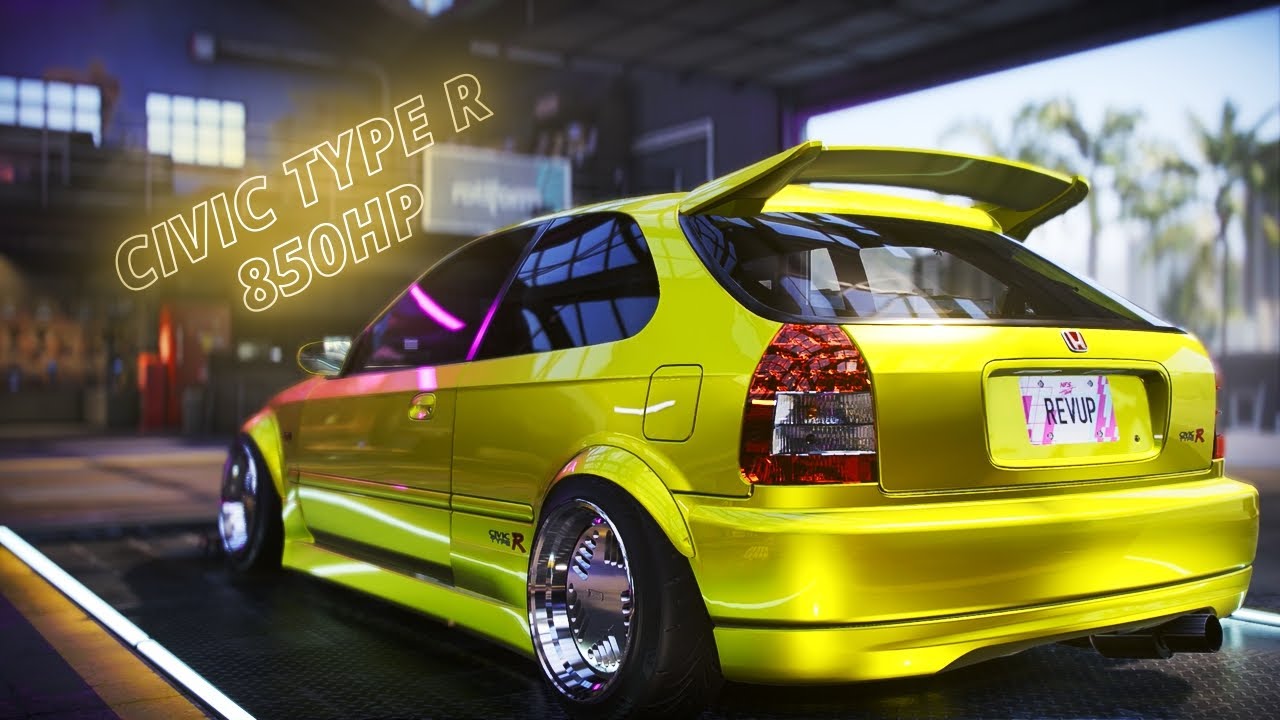 Honda Civic Type R customized and Gameplay in Nfs Heat