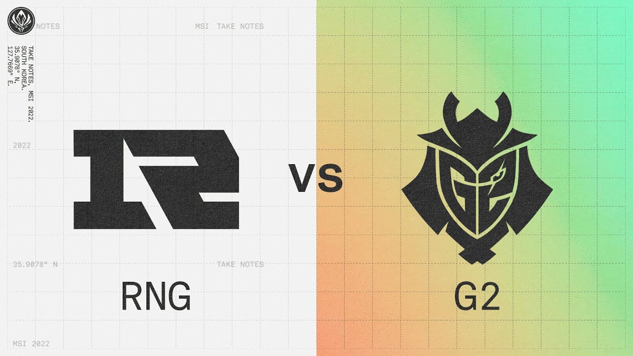 RNG vs. G2 | 2022 MSI Rumble Stage Day 3 | Royal Never Give Up vs. G2 Esports
