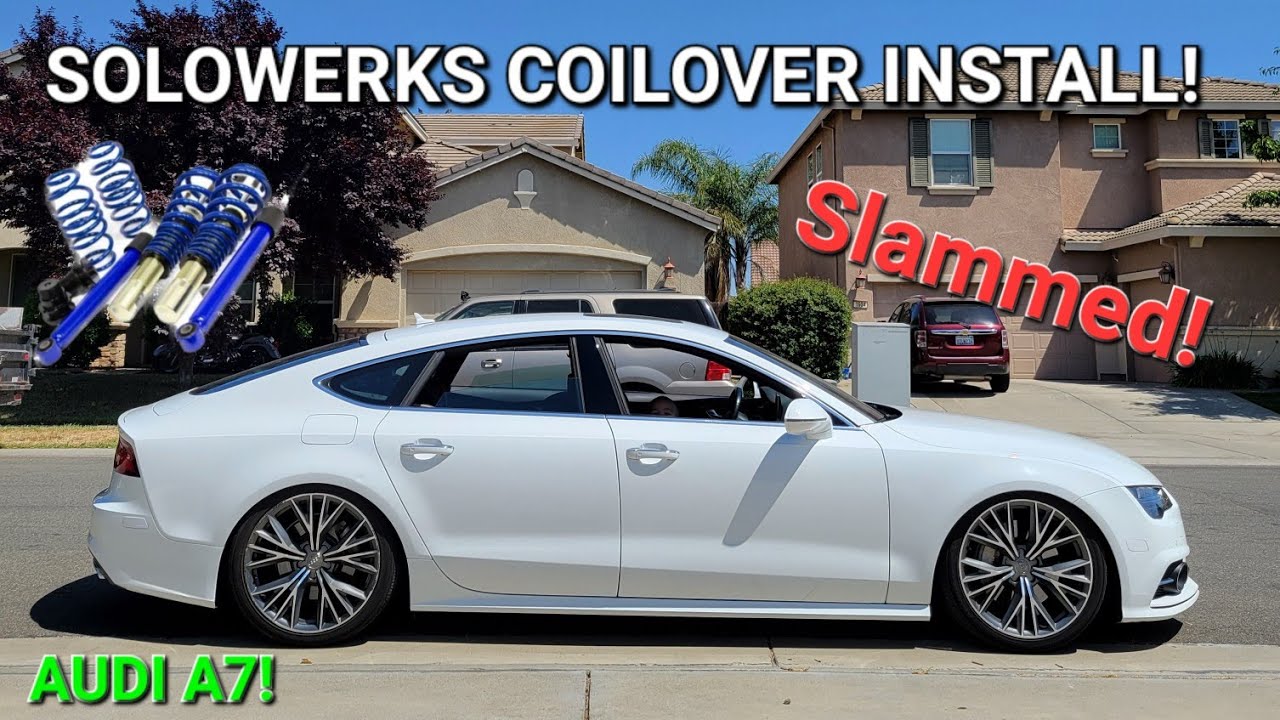 SOLOWERKS COILOVER INSTALL on my 2016 Audi C7.5/4G8 A7 Quattro Prestige!