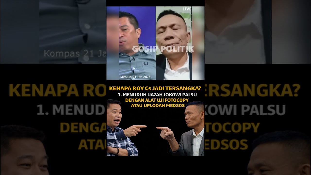 Kenapa Roy Cs Jadi Tersangka Menuduh Ijazah Jokowi Palsu Pakai Alat Uji Fotocopy atau Uplodan Medsos