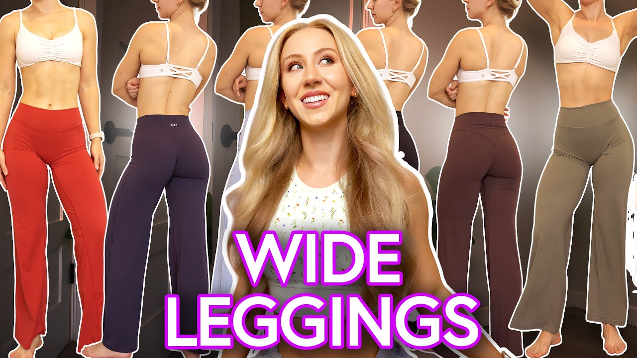 The Most Flattering Trend in Activewear Right Now: Wide Leggings!