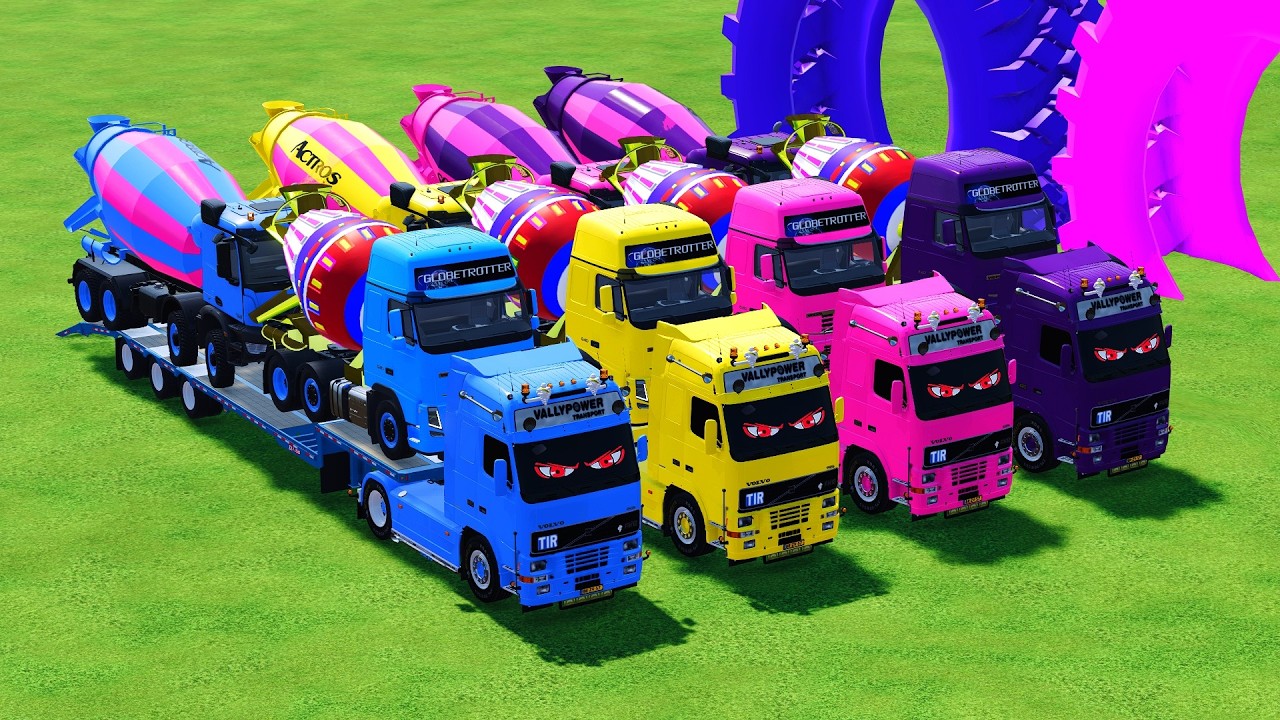 Transporting HUGE Mixer Trucks with Powerful MAN Trucks! 🚚💪  FS 22 #5