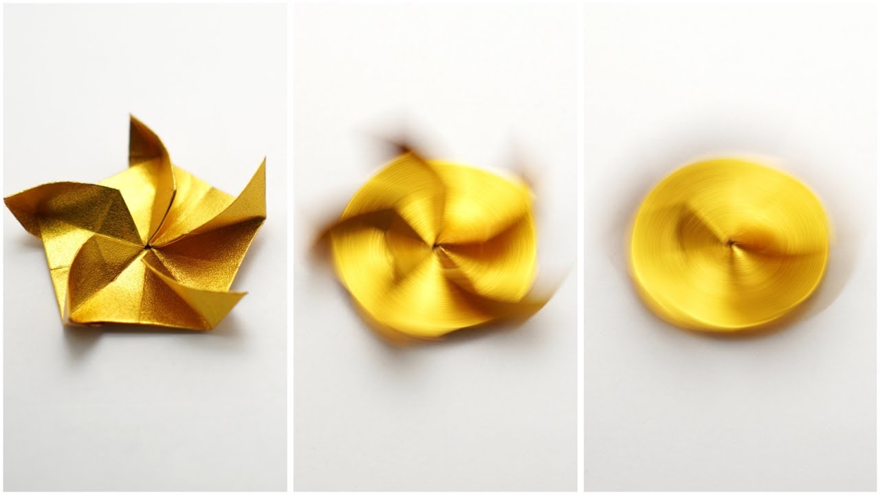ORIGAMI PENTAGONAL BLOW SPIN (Ali Bahmani)