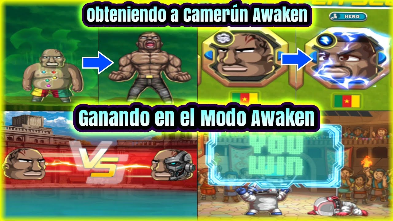 Head Soccer I Obteniendo a Camerún Awaken (Ganando en el Modo Awaken) 