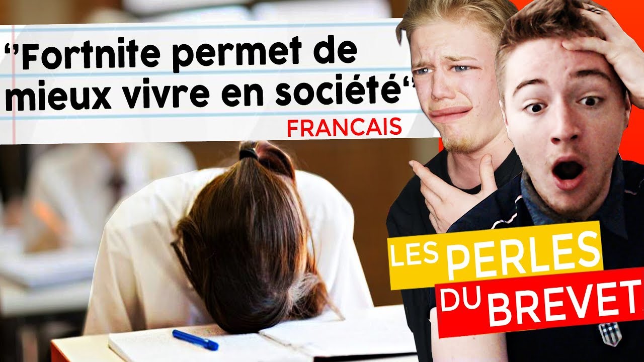 LES PIRES RÉPONSES DU BREVET ! (Perles du Brevet)