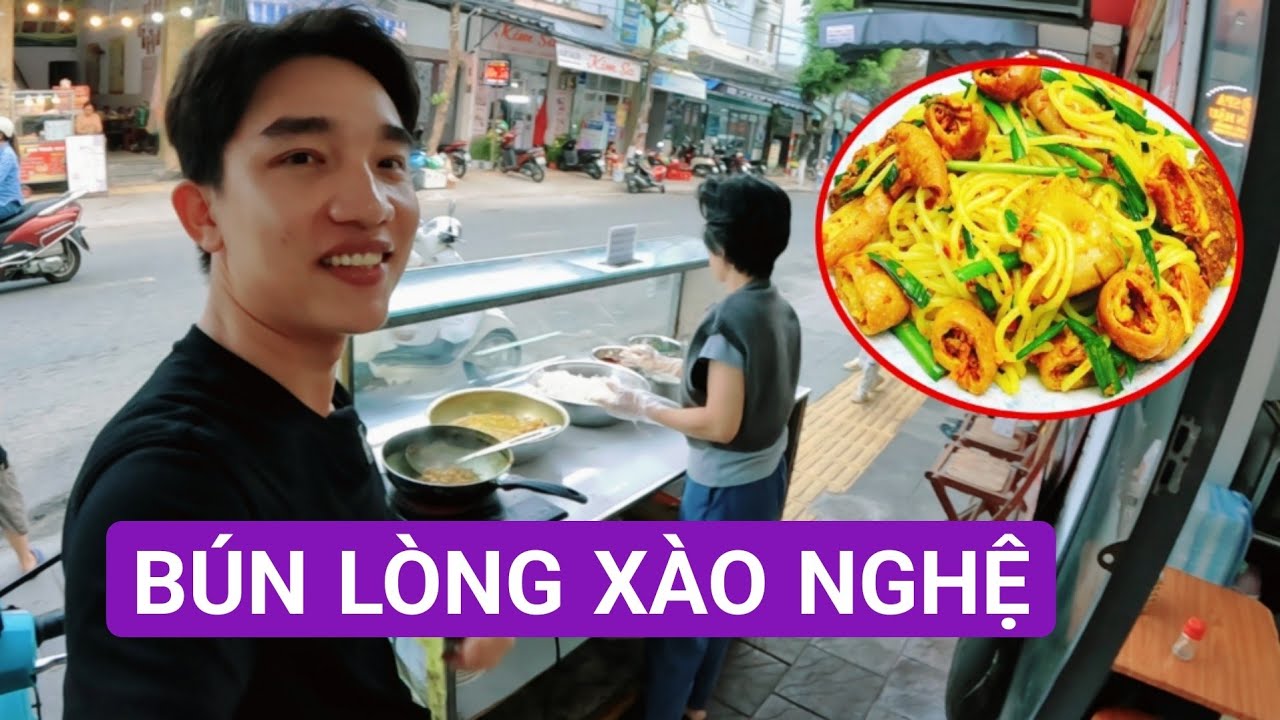 Bún lòng xào nghệ ngon tuyệt vời tại Thành Phố Đà Nẵng | EM QUÍ MIỀN TRUNG