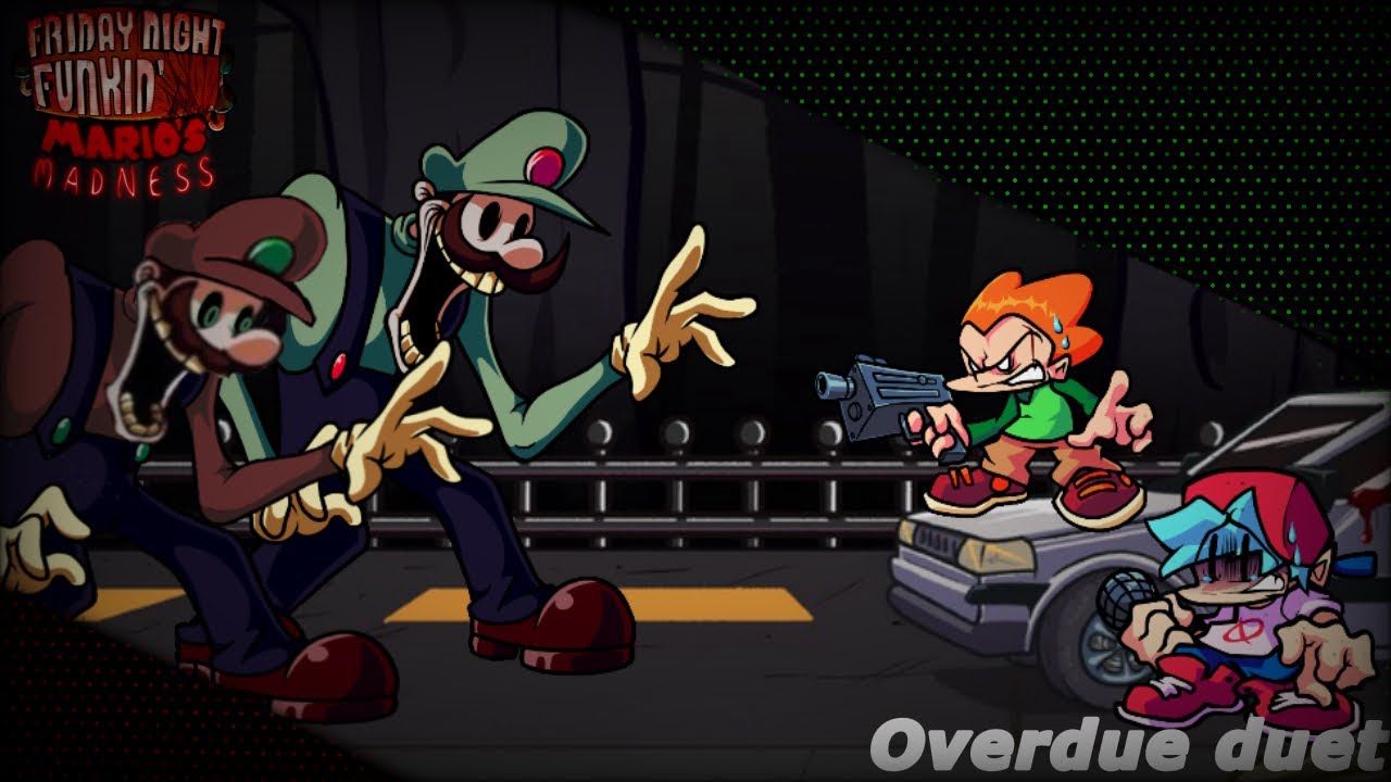FNF OVERDUE DUET [Mario madness V2] DUET [mr M and L vs pico and boyfriend]