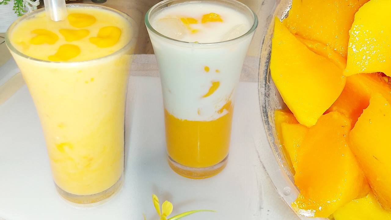 MANGO MILK,  REAL MANGO MILK#milkshake