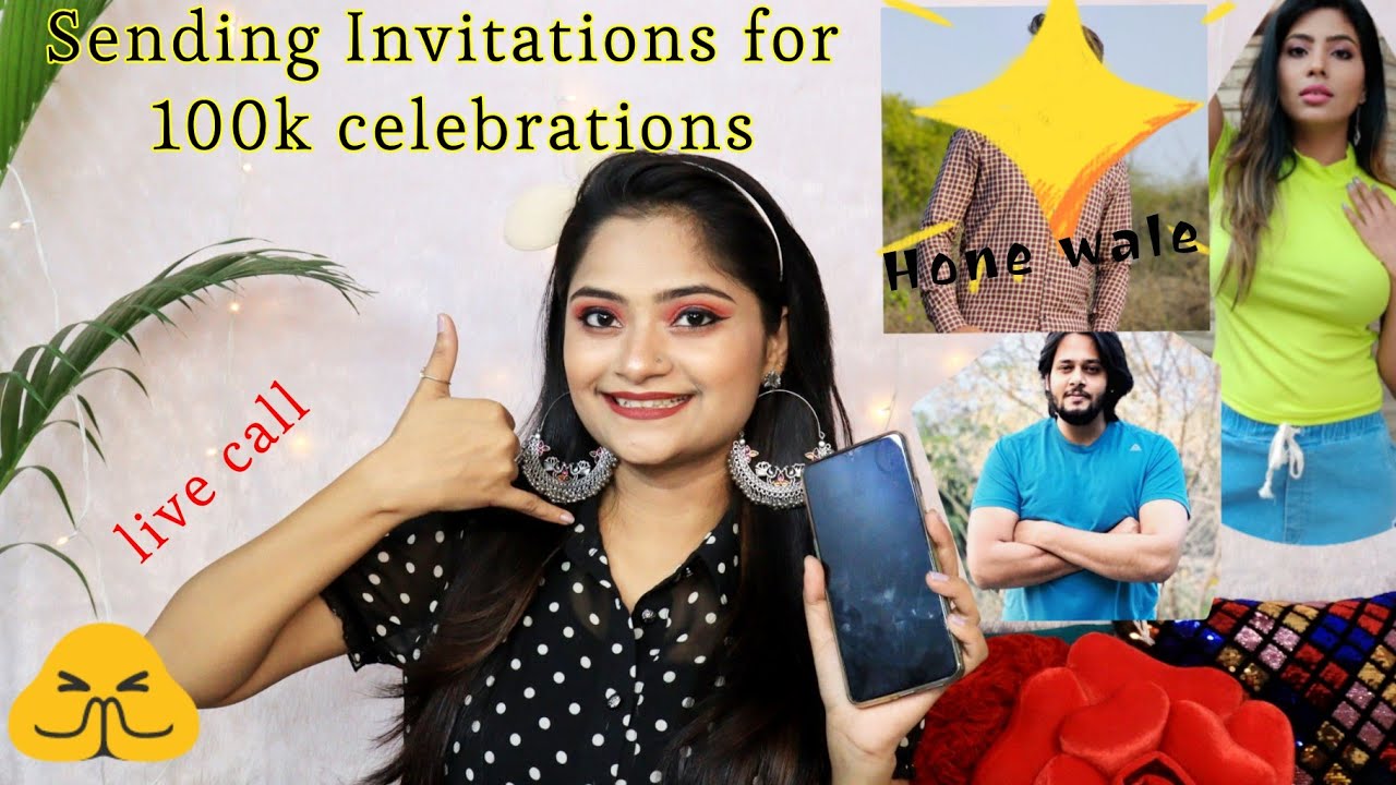 Calling my would be husband to invite in 100k party, live call speaker, sending Invitation to friend