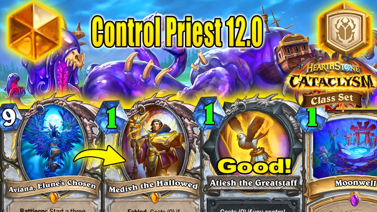 83% Winrate Control Priest Deck 12.0 Is Perfect To Craft After CATACLYSM Class Set | Hearthstone
