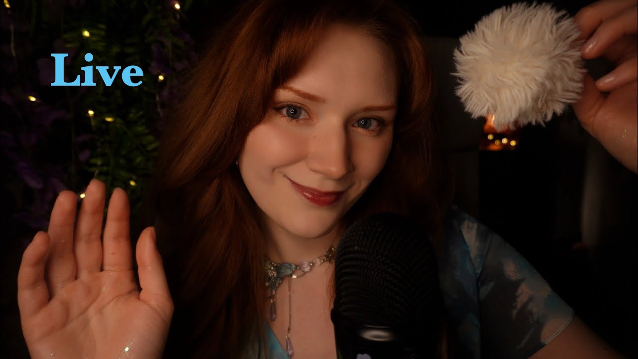 ASMR🌙 Spit painting, Plucking,Thunder,Kisses,Jellyfish,Light Gloves,Inaudible whisper,Wooden Makeup😴