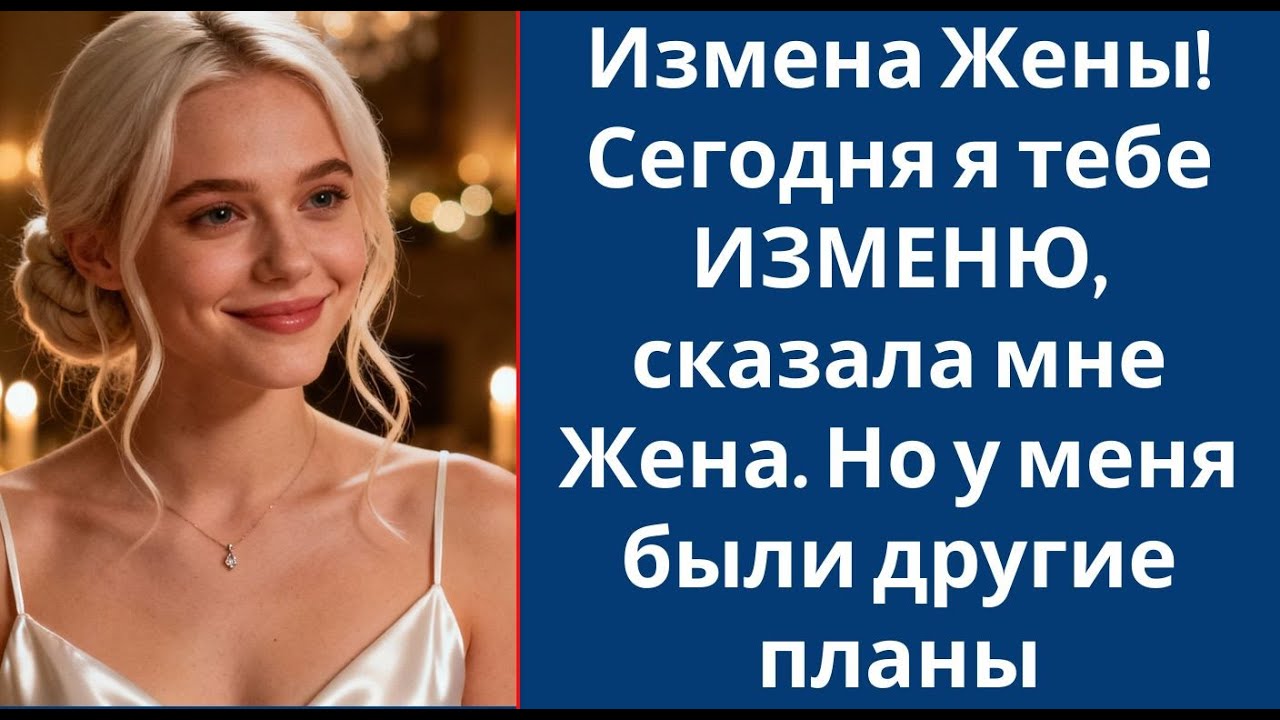 Измена Жены! Сегодня я тебе ИЗМЕНЮ, сказала мне Жена  Но у меня были другие планы