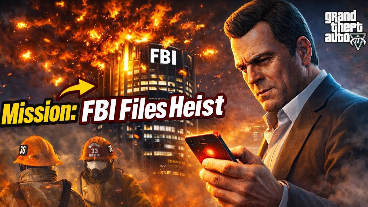 Michael Blew Up the FBI Tower! | GTA 5 Mission 🔥#gta5 #gtav #gta5mission #gta5clips #gta5gameplay
