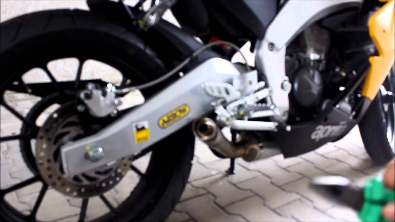 Aprilia rs4 125 Sound Check Arrow exhaust (with and without Db killer)  Walkarround FULLHD