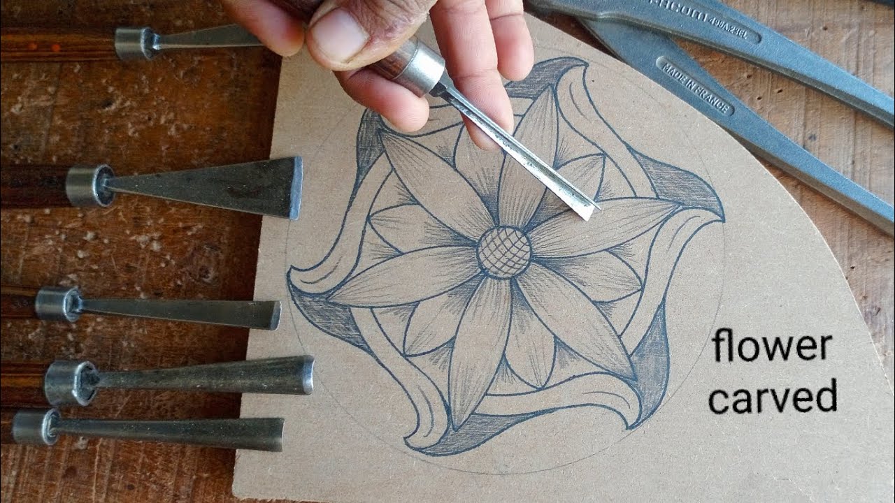 Unleash your creativity wood carving flower