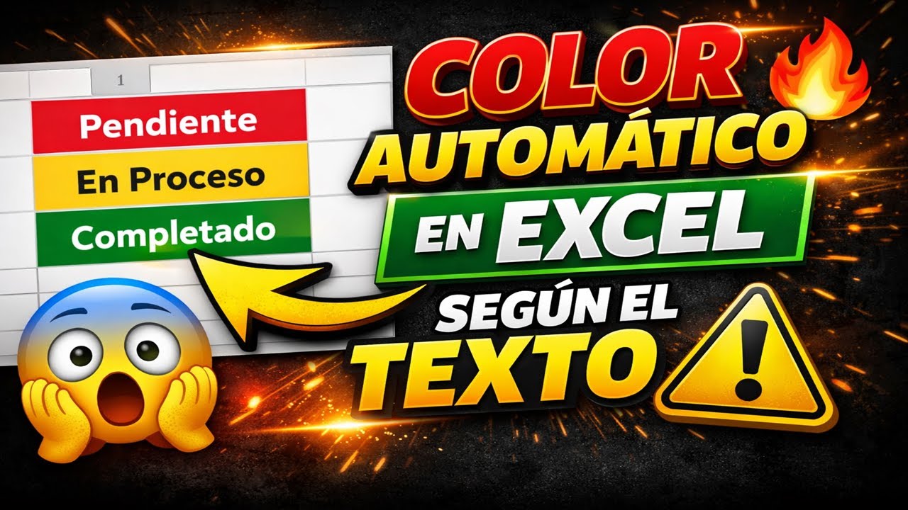 Cómo cambiar el COLOR de una CELDA en Excel según el TEXTO 🔥 | Fácil y rápido