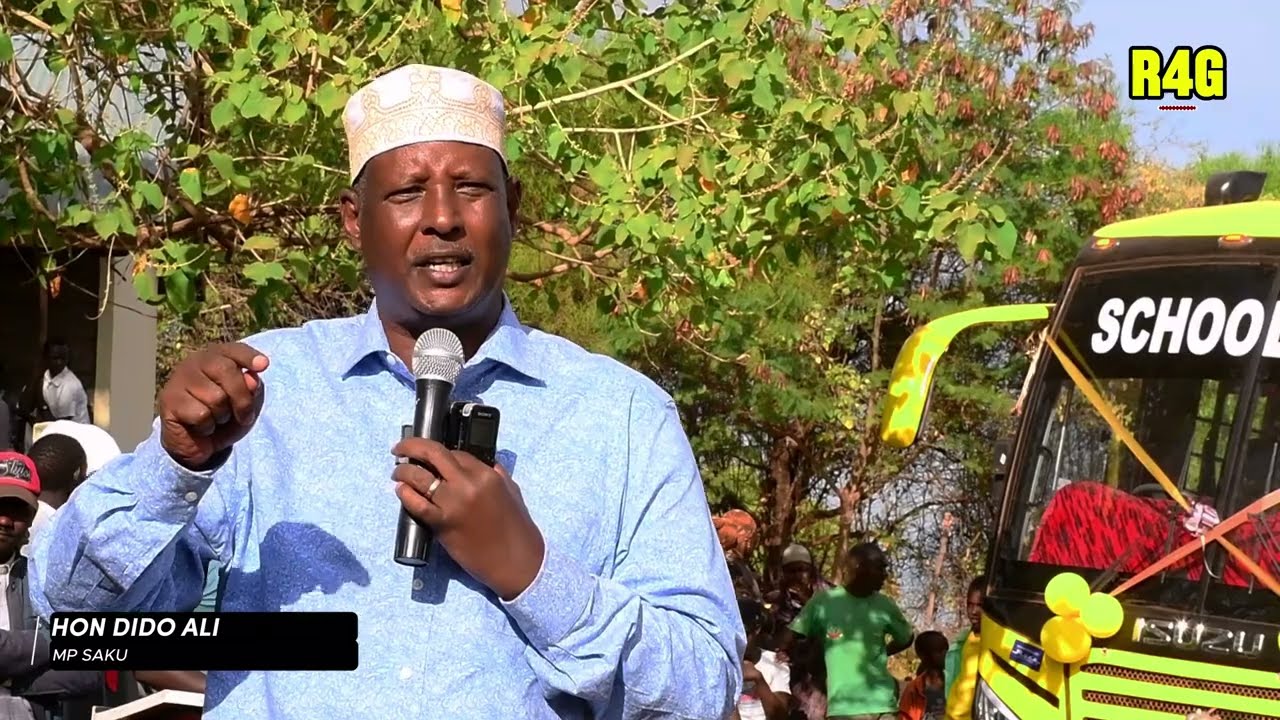 Hon Dido Ali Rasso Launched a school bus for Gadamoji High School Marsabit.