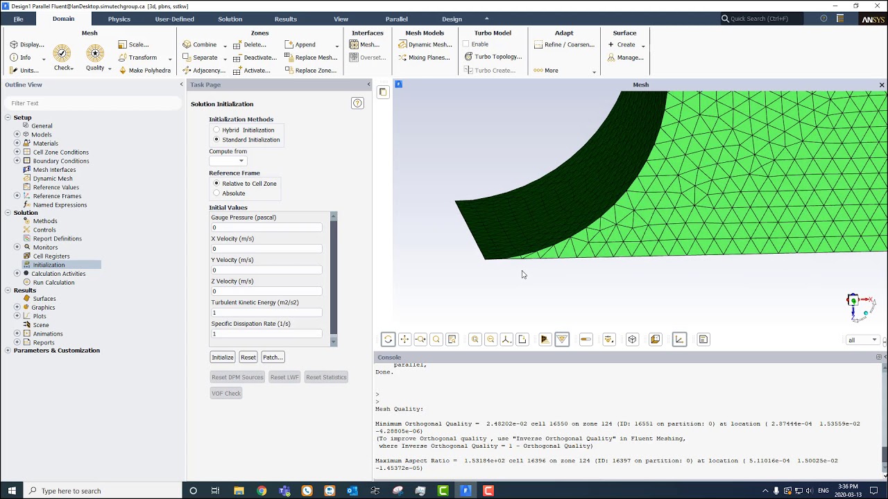 Marking bad elements in Fluent and deleting them from the simulation