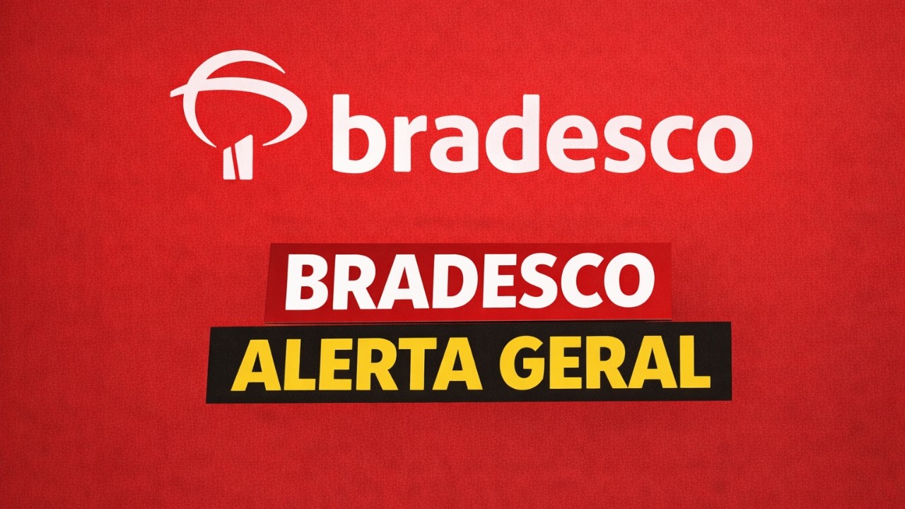 BRADESCO EMITE ALERTA GERAL E BLOQUEIO DE SEGURANÇA NO APLICATIVO PARA QUEM TEM CONTA CORRENTE