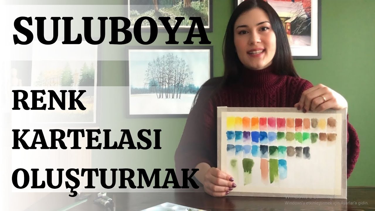 Suluboyada renk kartelası oluşturmak | Benim renklerim