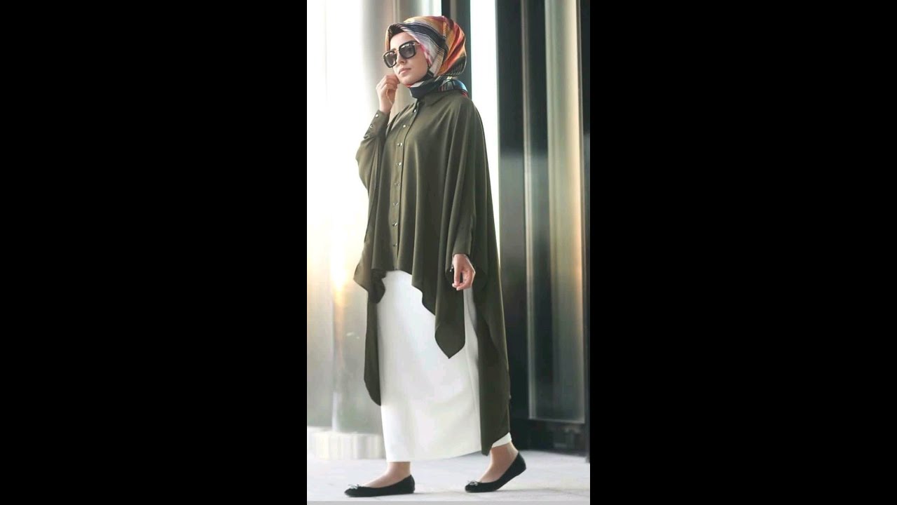 موديل ترند للمحجبات قصير من الامام وطويل من الخلف