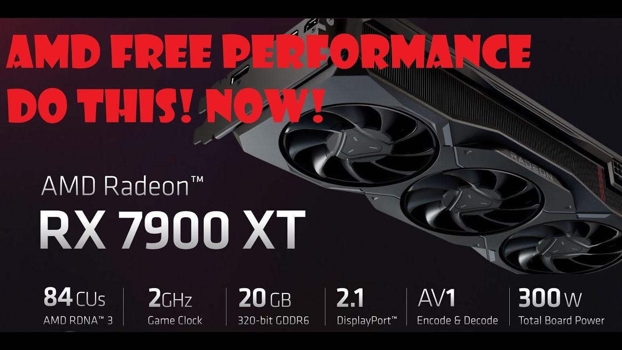 AMD RX 7900 XT(X) FREE performance uplift! Undervolt and Overclock GPU simple guide!