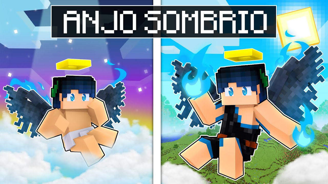 CRESCENDO como um ANJO SOMBRIO no Minecraft