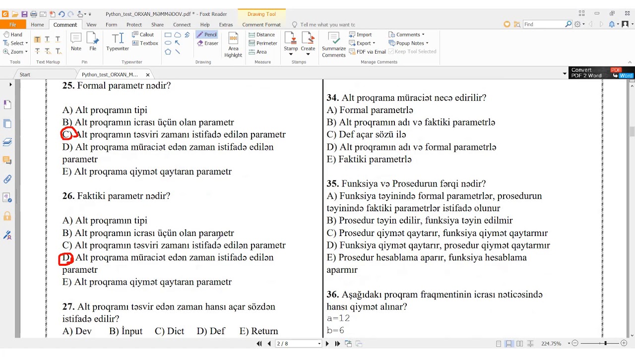 Python Funksiyalar AltProqramlar Lambda funksiyası ORXAN MƏMMƏDOV