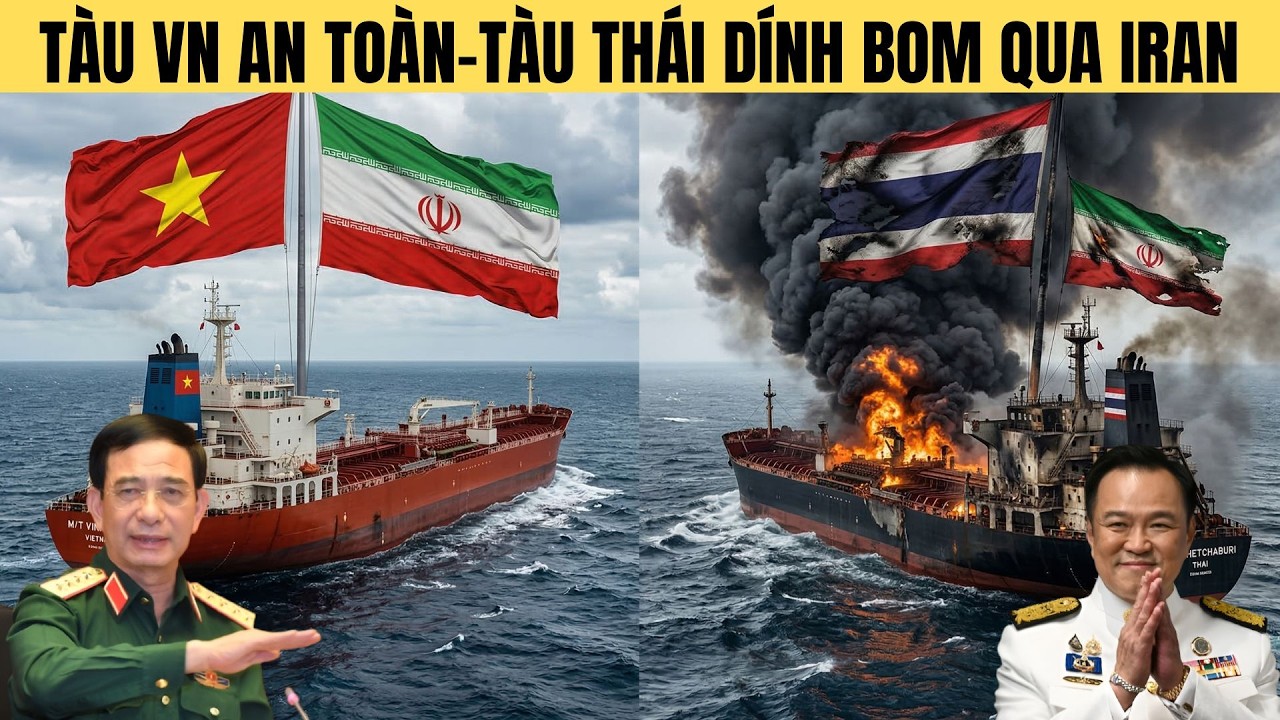 Vì sao tàu VN chở 63.000 tấn Dầu an toàn qua IRAN-tàu Thái dính đạn?
