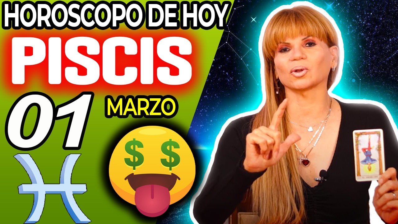 PISCIS ♓🤑HUELE A DINERO❗VEO MUCHOS BILLETES💵 Hor&oacute;scopo De Hoy 1 De Marzo 2026 | Mhoni Vidente