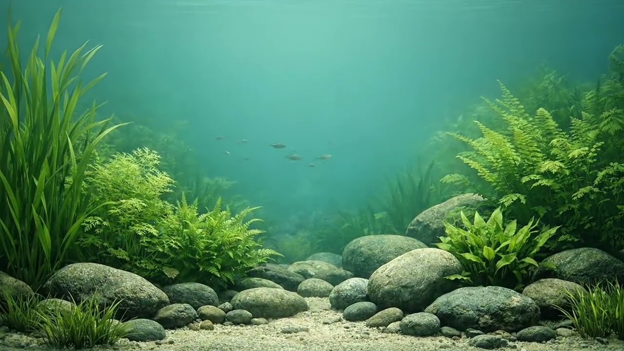 Deep Calm Aquarium Ambience | Peaceful Underwater Plants for Relaxation & Focus