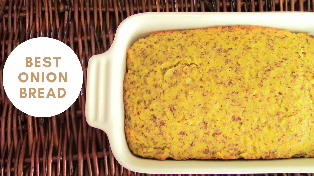 ＊NO MUSIC＊ HOW TO MAKE GLUTEN FREE ONION BREAD |  オニオンブレッド | Low carb + Easy