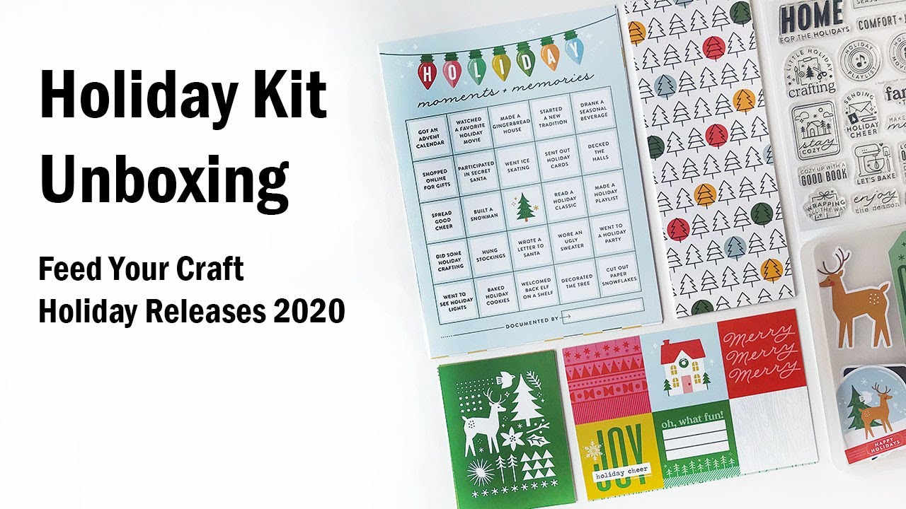 Scrapbook Unboxing | Feed Your Craft | Holiday Releases 2020