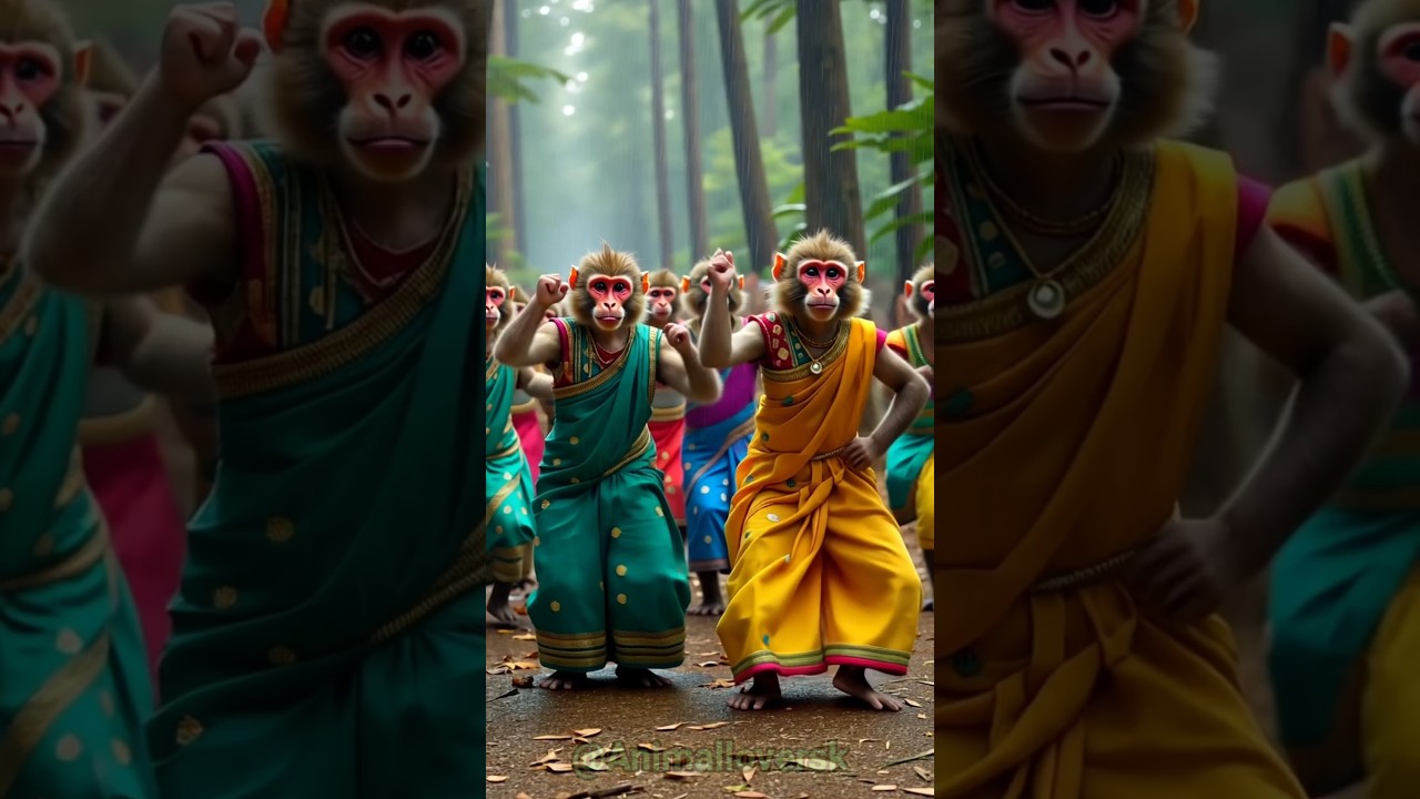 most beautiful dance in monkey | #shorts #monkeydance #dogdance