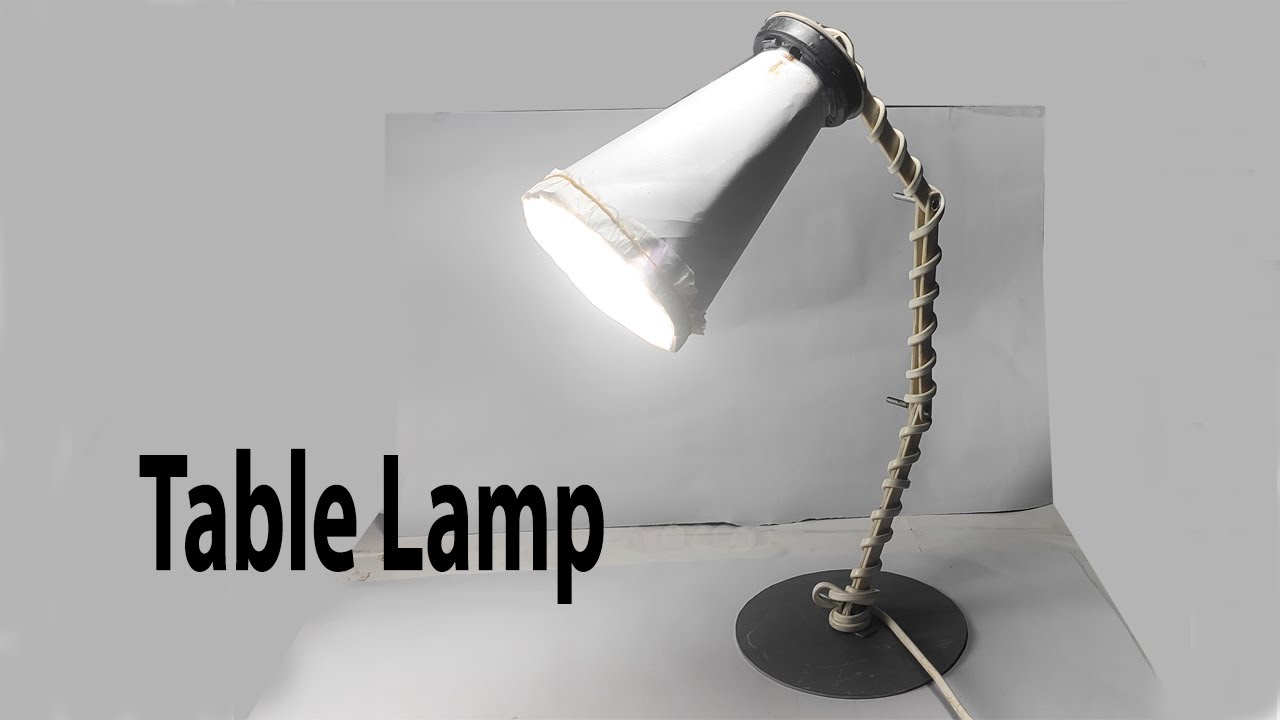 How to make Table Lamp using PVC at home || DIY PVC Desk Lamp &ndash; low cost