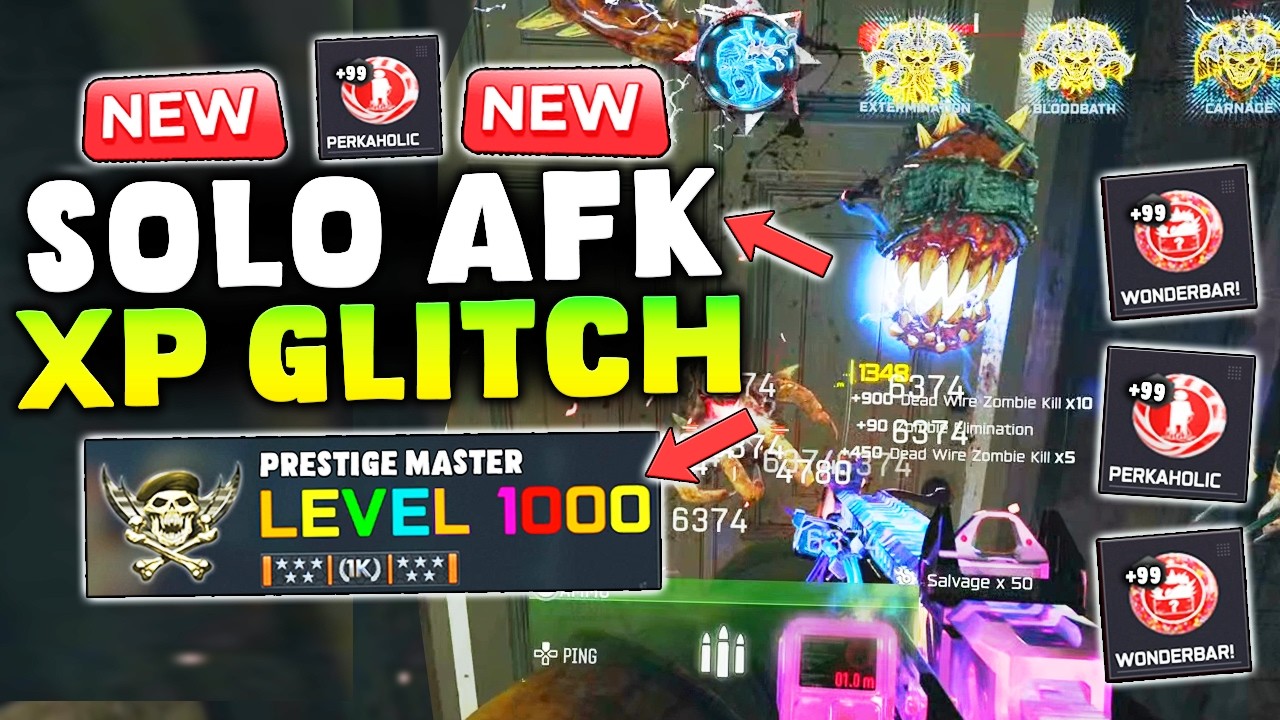 НОВЫЙ ГЛИТЧ НА НЕОГРАНИЧЕННЫЙ ОПЫТ В BO7 ДЛЯ ОДИНОЧНОЙ ИГРЫ В РЕЖИМЕ AFK! ПРОСТОЙ ГЛИТЧ НА КАМУФЛ...
