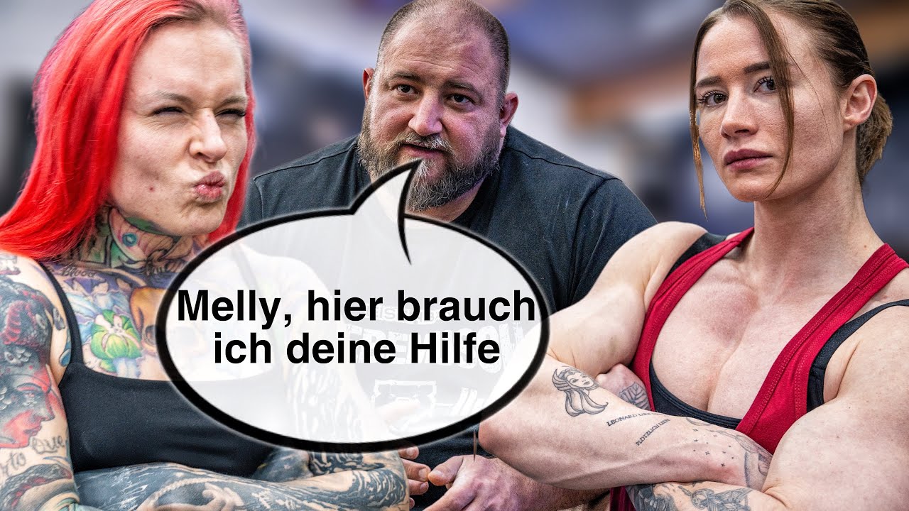 Wir brauchen Hilfe. Melly hilft Tiffy zur Strongwoman