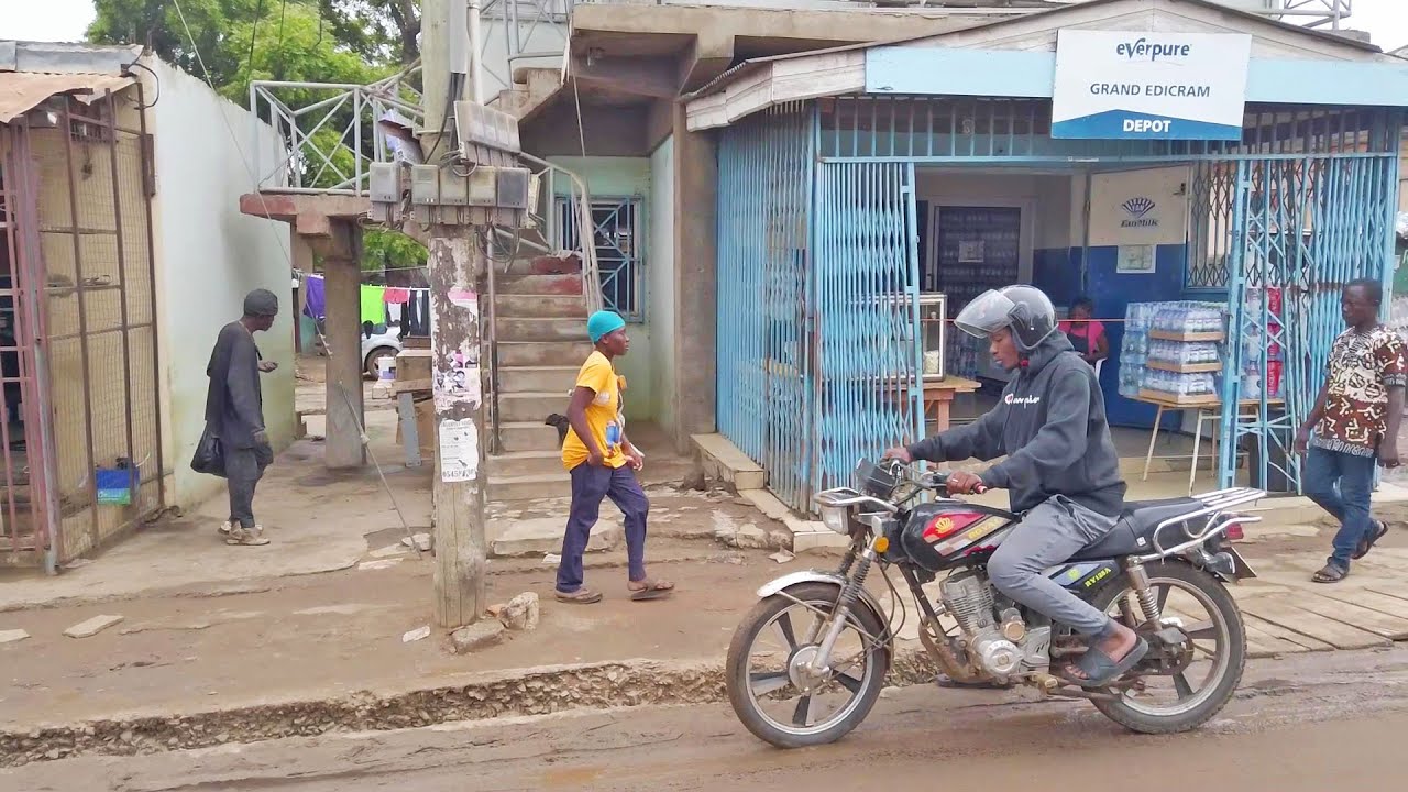 DRIVE THROUGH GHANA TESHIE STREETS
