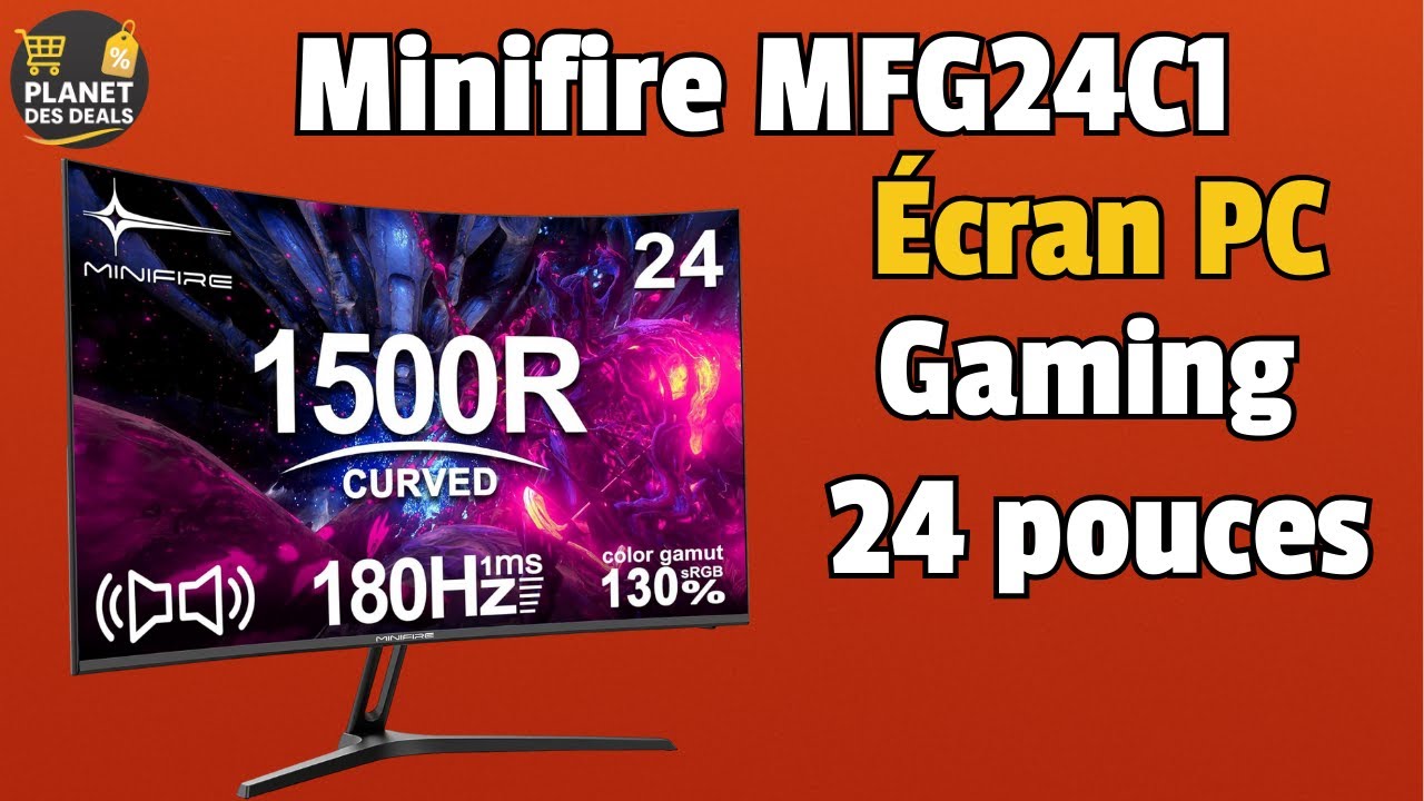 🎮🔥 Minifire MFG24C1 – Test Complet | Avis & Prix de l’Écran Gaming Incurvé 180Hz